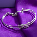 Sterling Silver Infinity Loop Bracelet