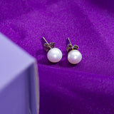 Silver Pearl Earrings