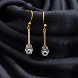 Golden Hanging Droplet Earrings