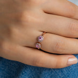 Rose Gold Forever Love Stone Ring