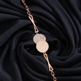 Rose Gold Crystal Spheres Bracelet