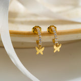 Golden Butterfly Earrings