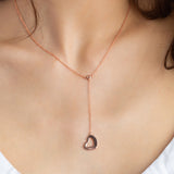 Rose Gold Sling Heart Necklace