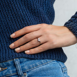 Sterling Silver Dual Stone Ring
