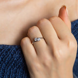 Sterling Silver Dual Stone Ring