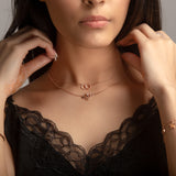 Rose Gold Cupid Arrow Necklace