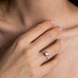 Silver Solitaire Ring