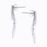 Sterling Silver Kite Dangling Earrings