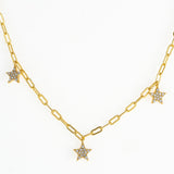 Golden Stars Necklace