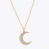 Golden Half-Moon Necklace