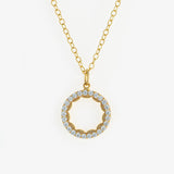 Golden Love Circle Necklace