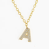Golden Alphabet Necklace