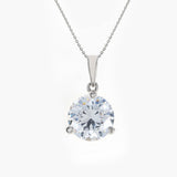 Silver Solitaire Necklace