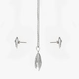 Silver Shell Jewelry Set