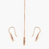 Rose Gold Triangular Pebble Jewelry