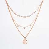 Rose Gold Multiple Layered Necklace