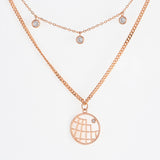 Rose Gold Multiple Layered Necklace