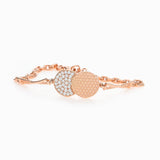 Rose Gold Crystal Spheres Bracelet