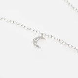Sterling Silver Crescent Moon Bracelet