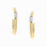 Golden Coiled Hook Earrings