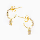 Golden Butterfly Hanging Earrings