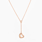 Rose Gold Sling Heart Necklace