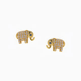 Golden Elephant Earrings
