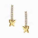 Golden Butterfly Earrings