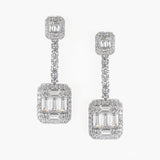 Sterling Silver Cubic Earrings