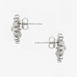 Sterling Silver Flower Zircon Earring