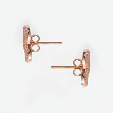 Rose Gold Heart Earring