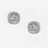 Sparkling Silver Stud Earrings
