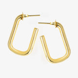 Golden U-Shaped Earrings