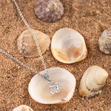 Silver White Stone Neclace