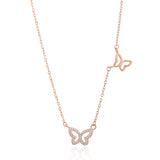 Rose Gold Butterfly Pendant