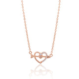 Rose Gold Cupid Arrow Necklace