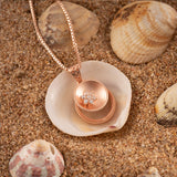 Rose Gold Shell Flower Necklace