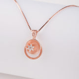 Rose Gold Shell Flower Necklace