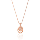 Rose Gold Shell Flower Necklace