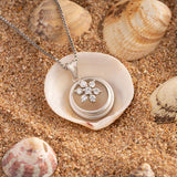 Silver Spring Flower Necklace