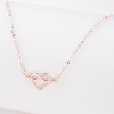 Rose Gold Cupid Arrow Necklace