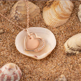 Rose-Gold Inner Heart Necklace