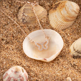 Rose Gold Butterfly Pendant
