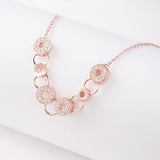 Rose Gold Rings Necklace