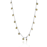 Silver Green Stone Queen's Necklace