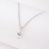 Silver White Stone Neclace