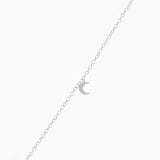 Sterling Silver Crescent Moon Bracelet
