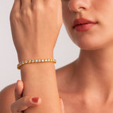 Tennis Gold Bracelet