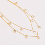 Double layered Polki necklace