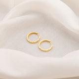 Mini Hoop Earrings i 925 sterling silver i 18kt gold vermeil